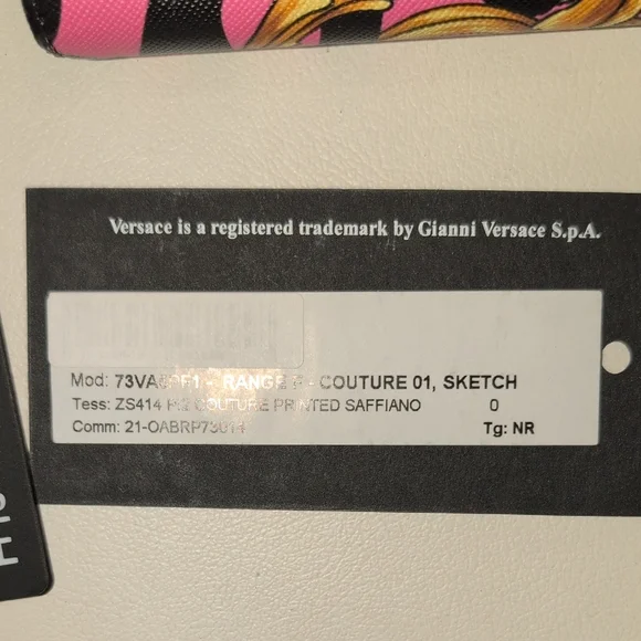 Versace Jeans Couture Pink, Gold, and Black Wallet - Picture 5 of 16